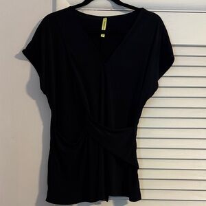 Betabrand Black V-Neck Top